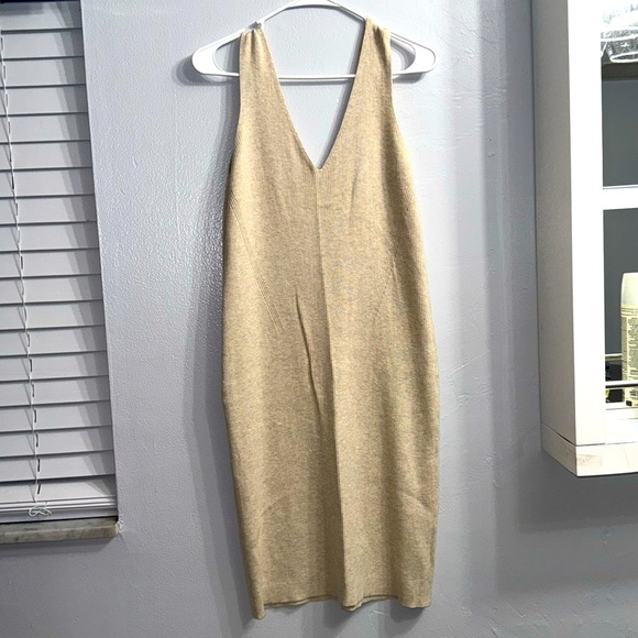 Banana Republic cream dress with extra cropped top sweater - Picture 1 of 5